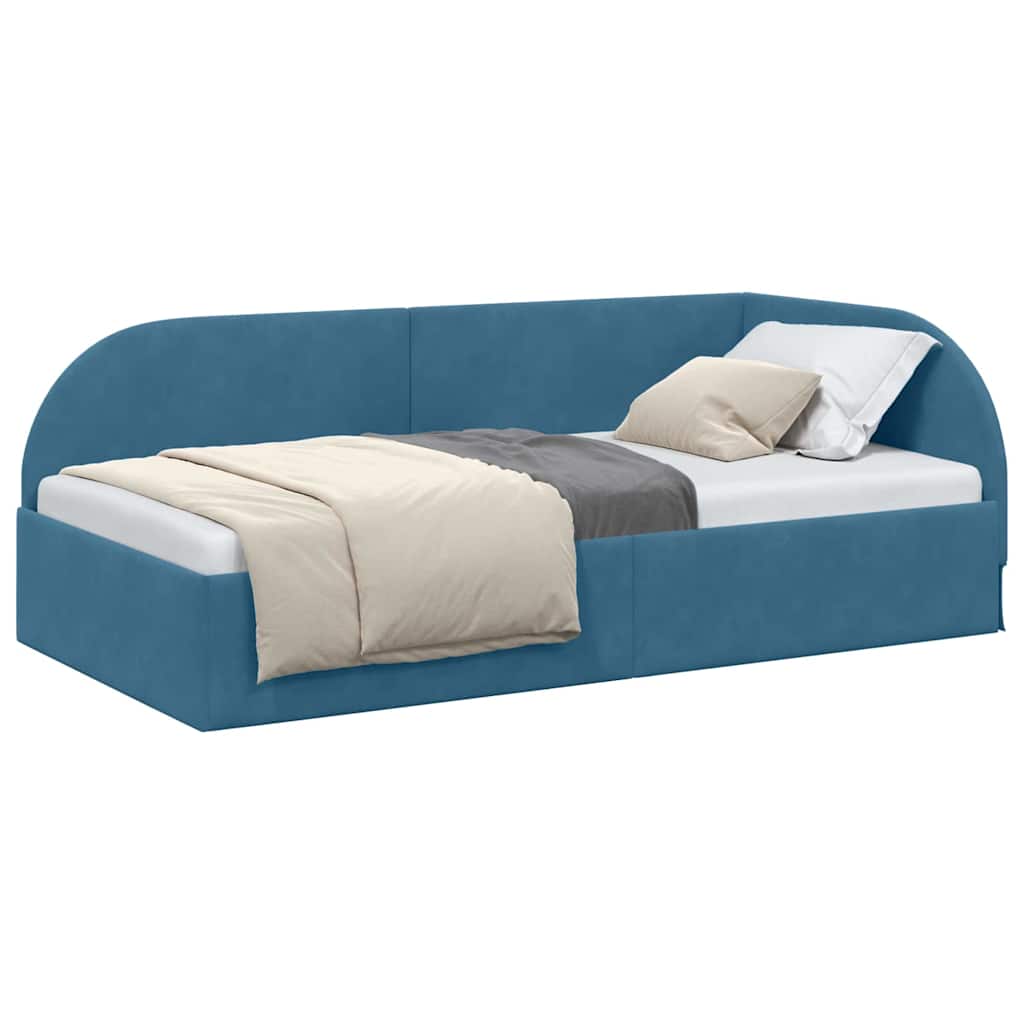Elegantes Tagesbett - Gästebett - Bettgestell - Bettrahmen - Samt - 90 x 200 cm
