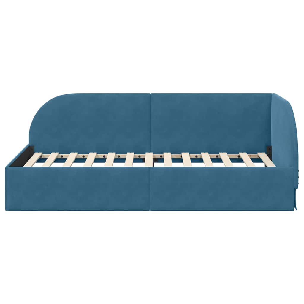 Elegantes Tagesbett - Gästebett - Bettgestell - Bettrahmen - Samt - 90 x 200 cm