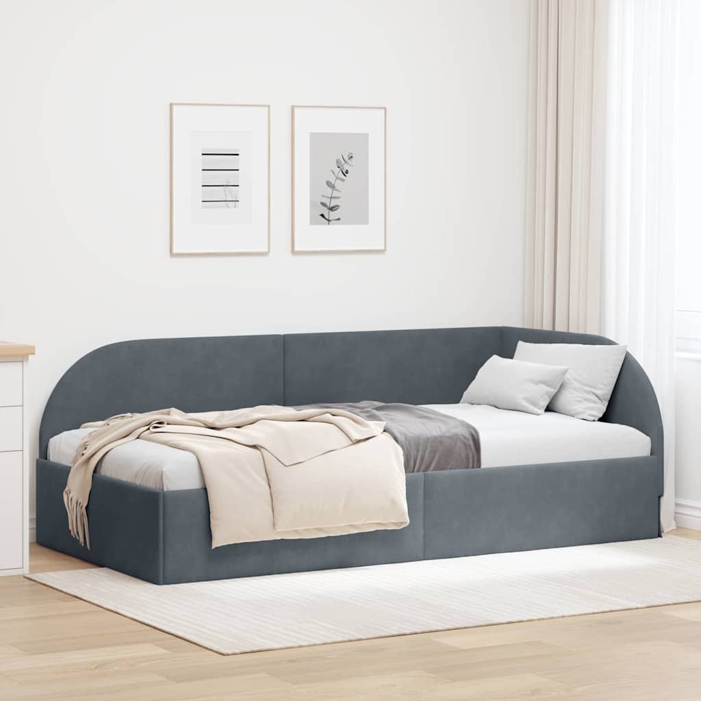 Modernes Eckbettgestell - Bettrahmen - Einzelbett - Jugendbett - 100 x 200 cm