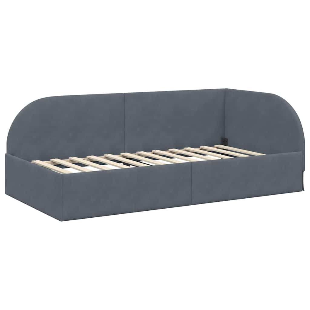 Modernes Eckbettgestell - Bettrahmen - Einzelbett - Jugendbett - 100 x 200 cm