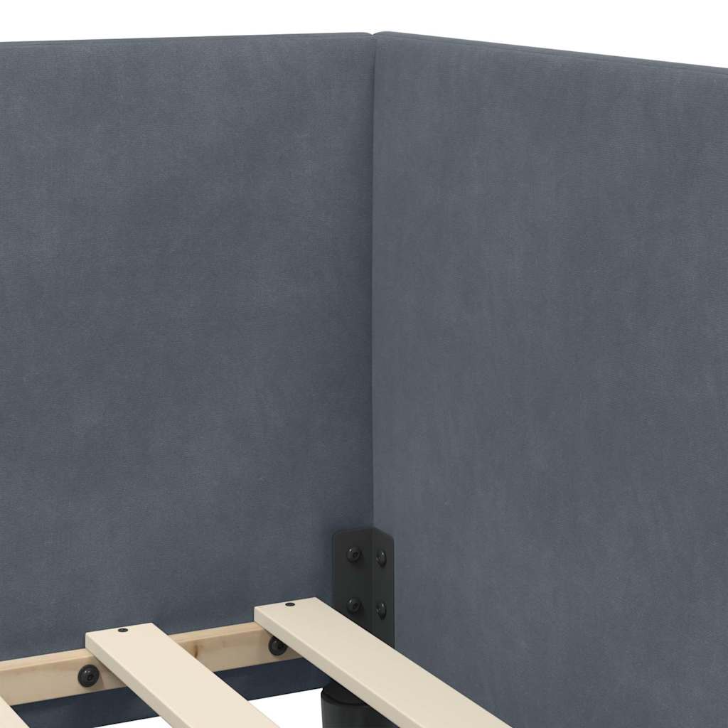 Modernes Eckbettgestell - Bettrahmen - Einzelbett - Jugendbett - 100 x 200 cm