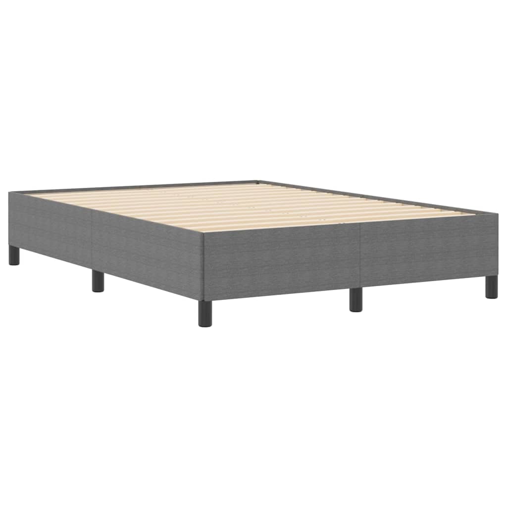Modernes Bettgestell - Cordbezug - Bettrahmen - Doppelbett - 160 x 200 cm