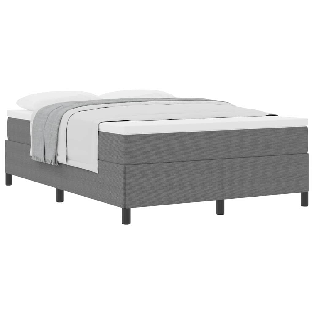 Modernes Bettgestell - Cordbezug - Bettrahmen - Doppelbett - 160 x 200 cm