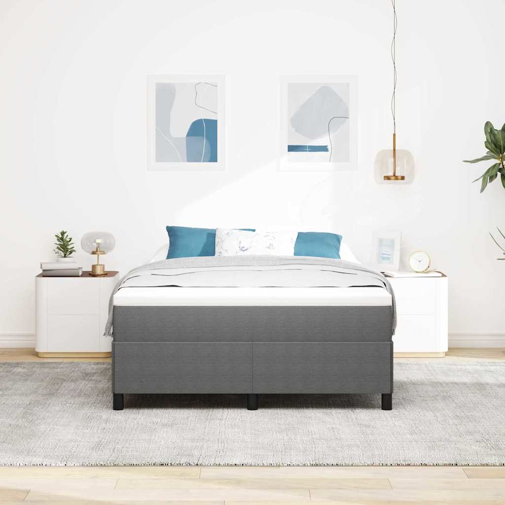 Modernes Bettgestell - Cordbezug - Bettrahmen - Doppelbett - 160 x 200 cm