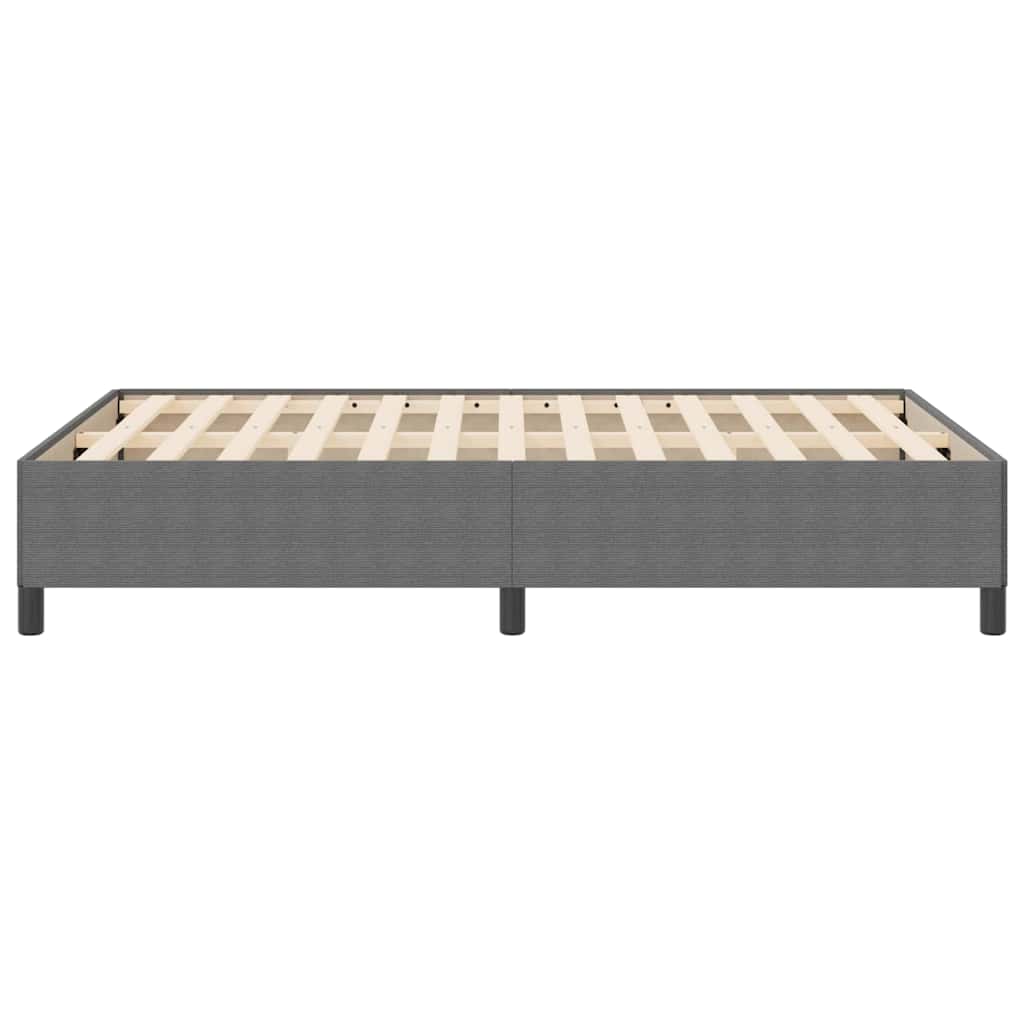 Modernes Bettgestell - Cordbezug - Bettrahmen - Doppelbett - 160 x 200 cm