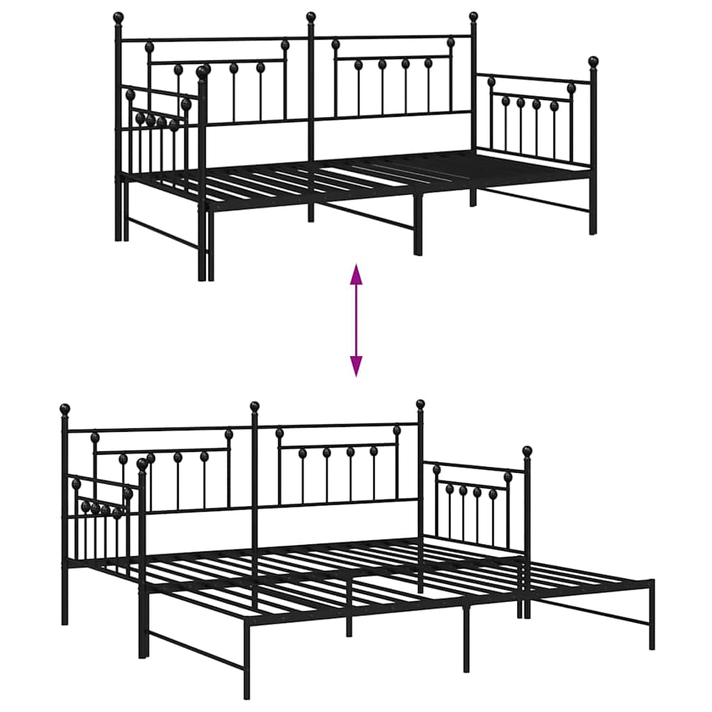Modernes Tagesbett - Bettrahmen - Gästebett - Bettgestell - Bett - 100 x 190 cm