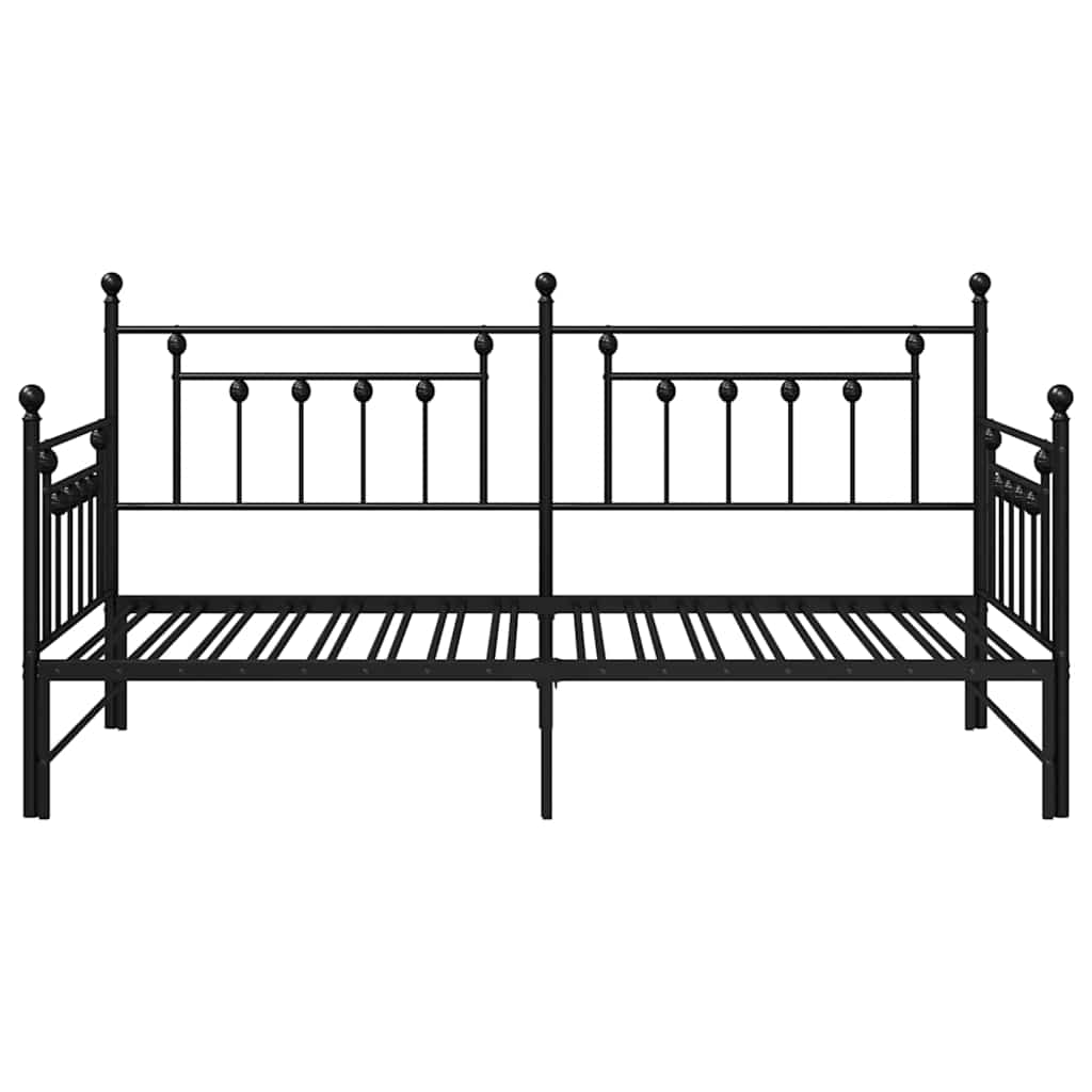 TOP modernes Tagesbett aus Metall - Ausziehbar bis 186 x 200 cm - Gästebett