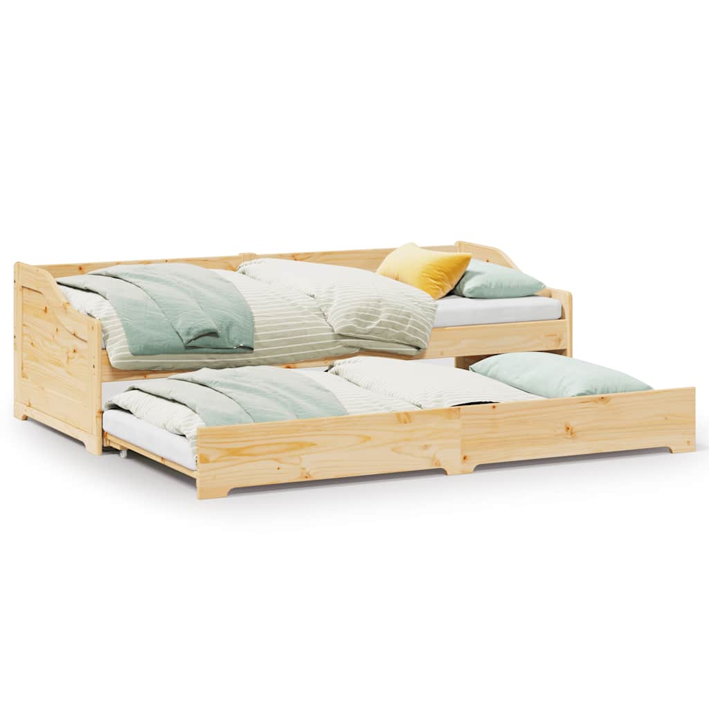 Tagesbett - Ausziehbar - IRUN - Gästebett - Bettrahmen - Schlafsofa - 90x200cm