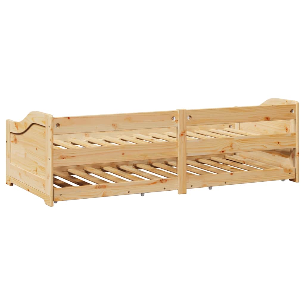 Tagesbett - Ausziehbar - IRUN - Gästebett - Bettrahmen - Schlafsofa - 90x200cm