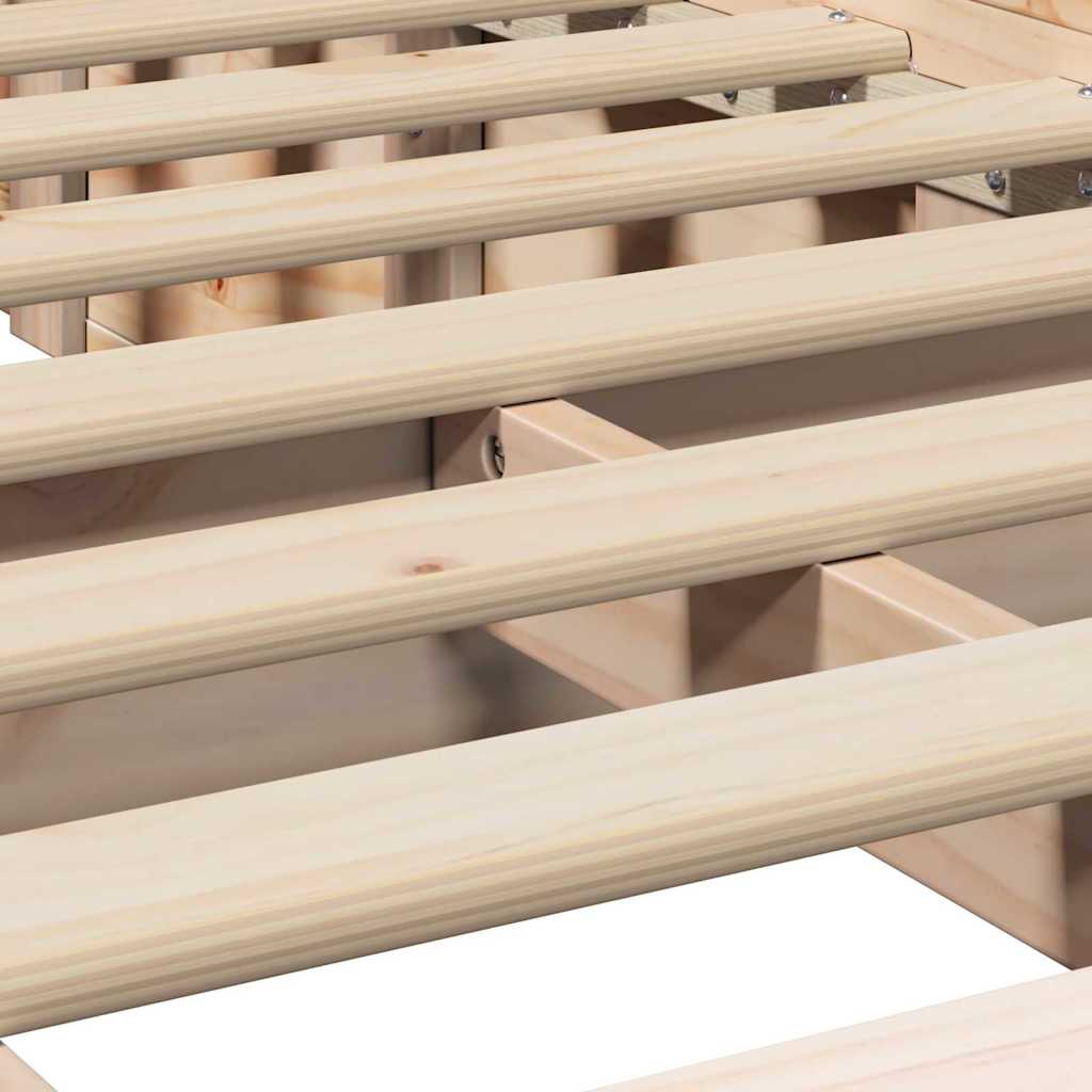 Massivholzbett - Hochklapp Stauraum - Modernes Lift-Up System - 100 x 200 cm