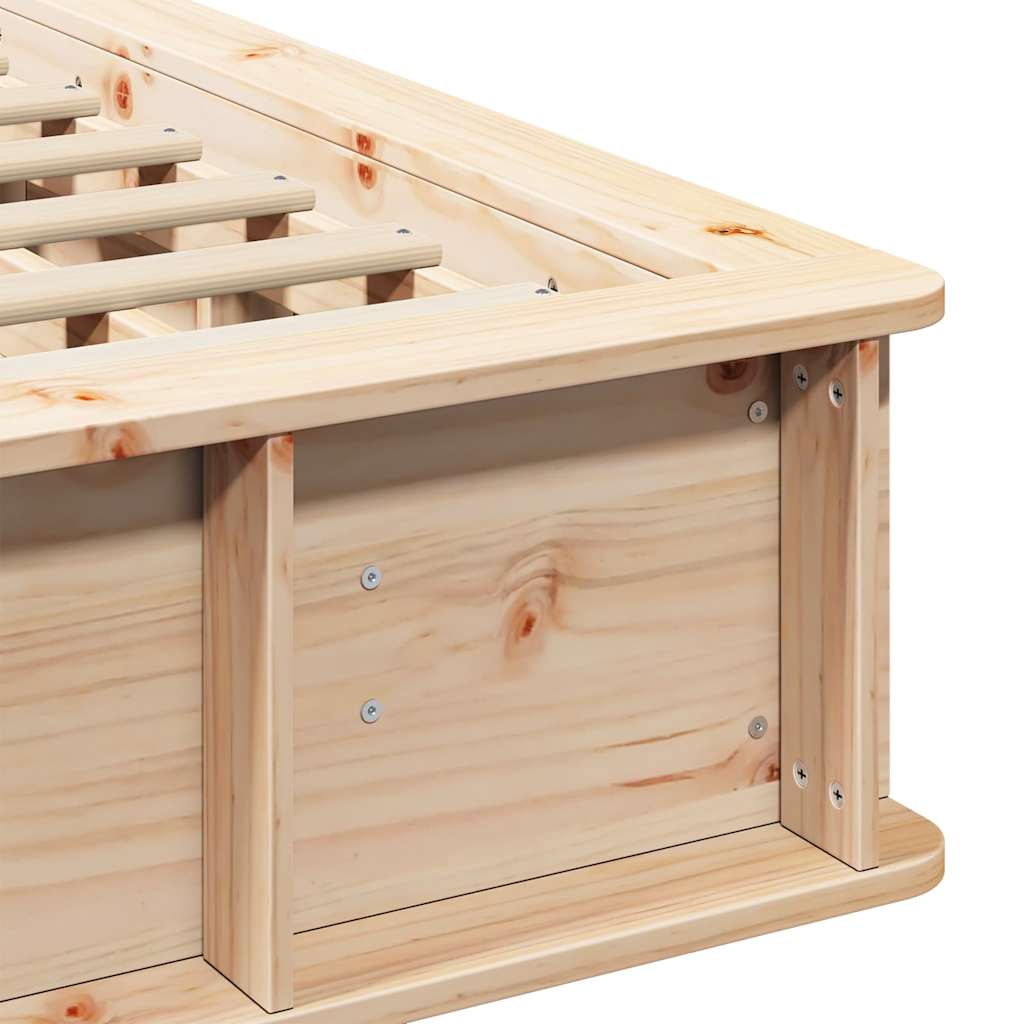 Bettgestell - Einzelbett - Stauraumbett - Bettrahmen - Holzbett - 120 x 190 cm