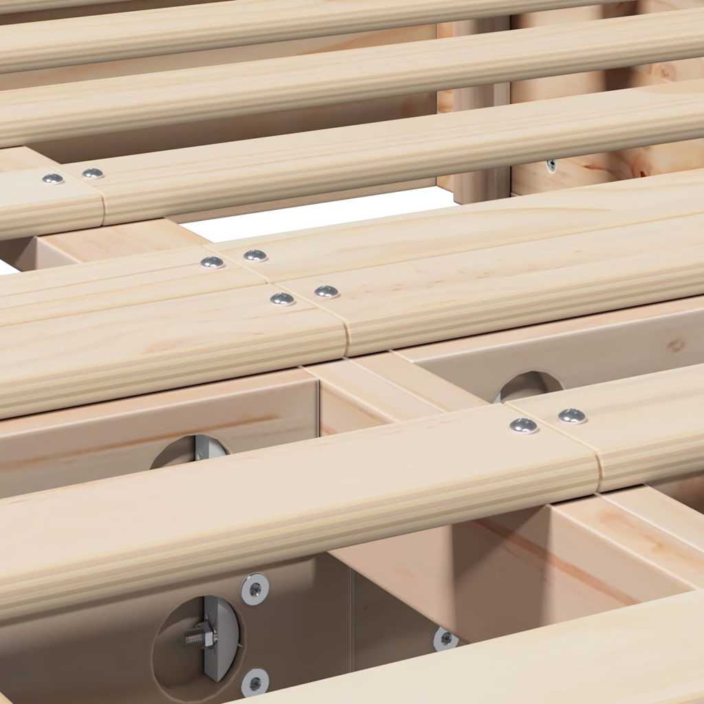Bettgestell - Einzelbett - Stauraumbett - Bettrahmen - Holzbett - 120 x 190 cm