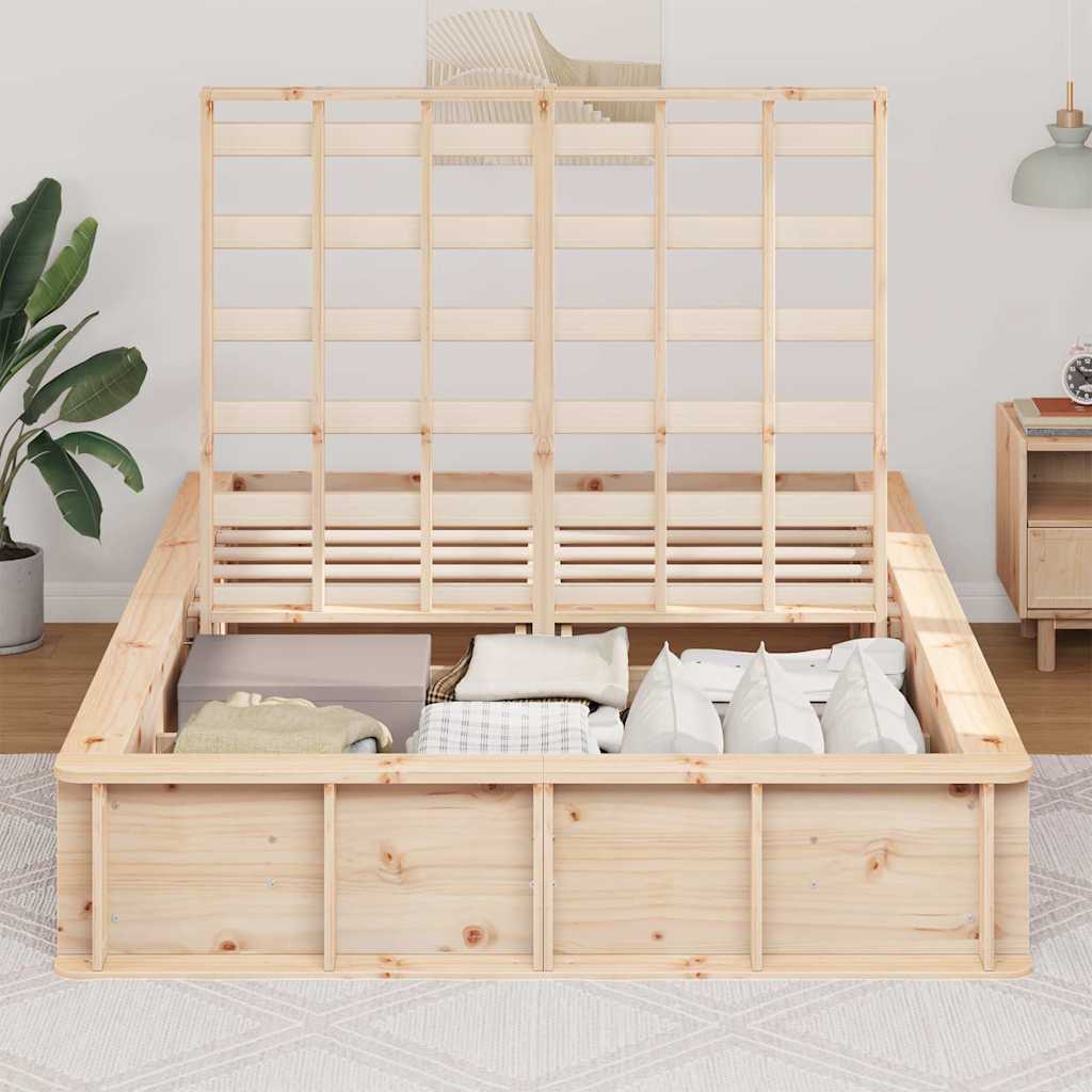 Lift-up Bettgestell - Doppelbett - Bettrahmen - Holzbett - Hochklapp-Funktion