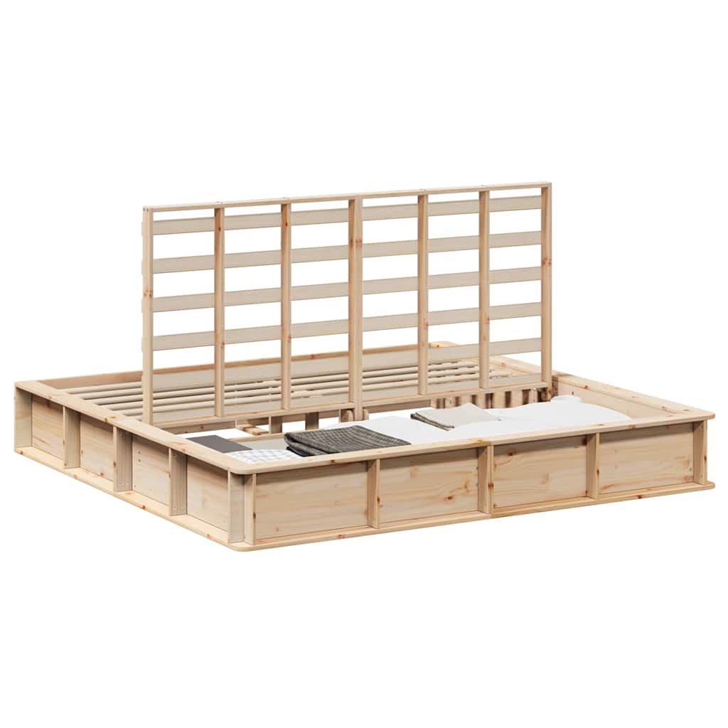 Tolles Lift-up Stauraumbett - Holzbett - Bettgestell - Doppelbett - 180 x 200 cm