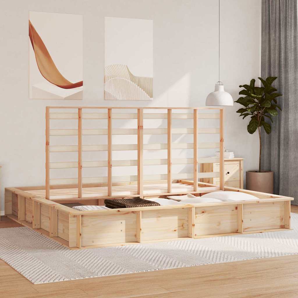 Tolles Lift-up Stauraumbett - Holzbett - Bettgestell - Doppelbett - 180 x 200 cm