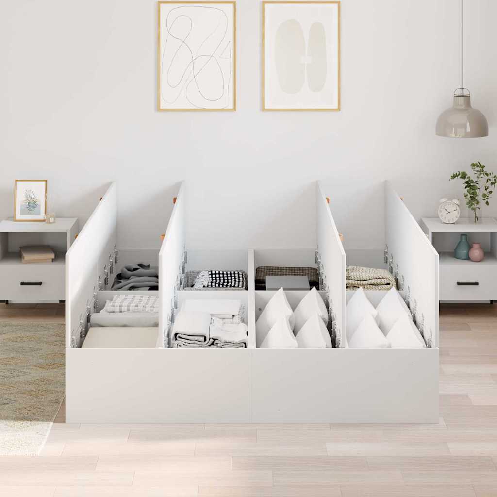 Doppelbett 140x190 cm mit Stauraum - Bettrahmen - Stauraumbett - Bettgestell