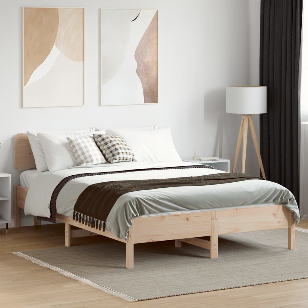 Doppelbett 150x200 cm aus Massivholz - Bettrahmen - Massivholzbett - Bettgestell