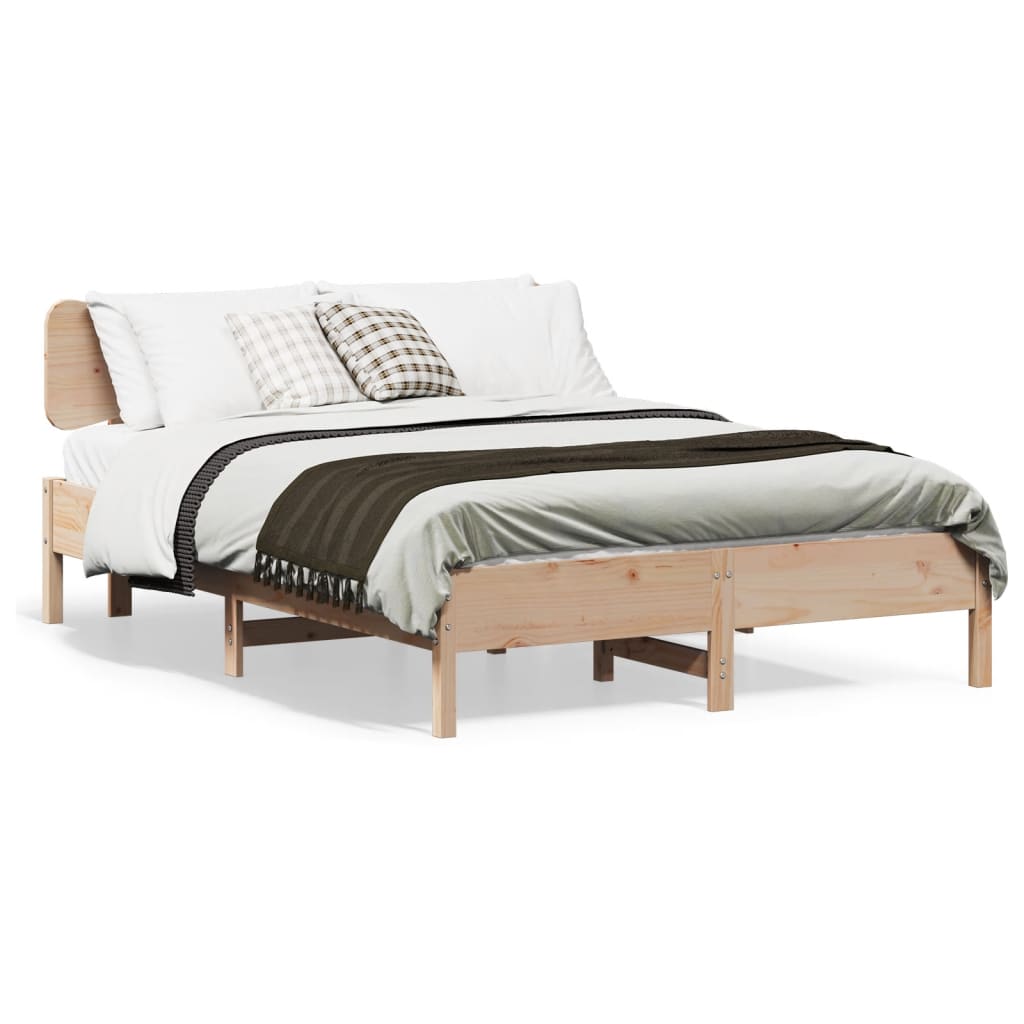Doppelbett 150x200 cm aus Massivholz - Bettrahmen - Massivholzbett - Bettgestell