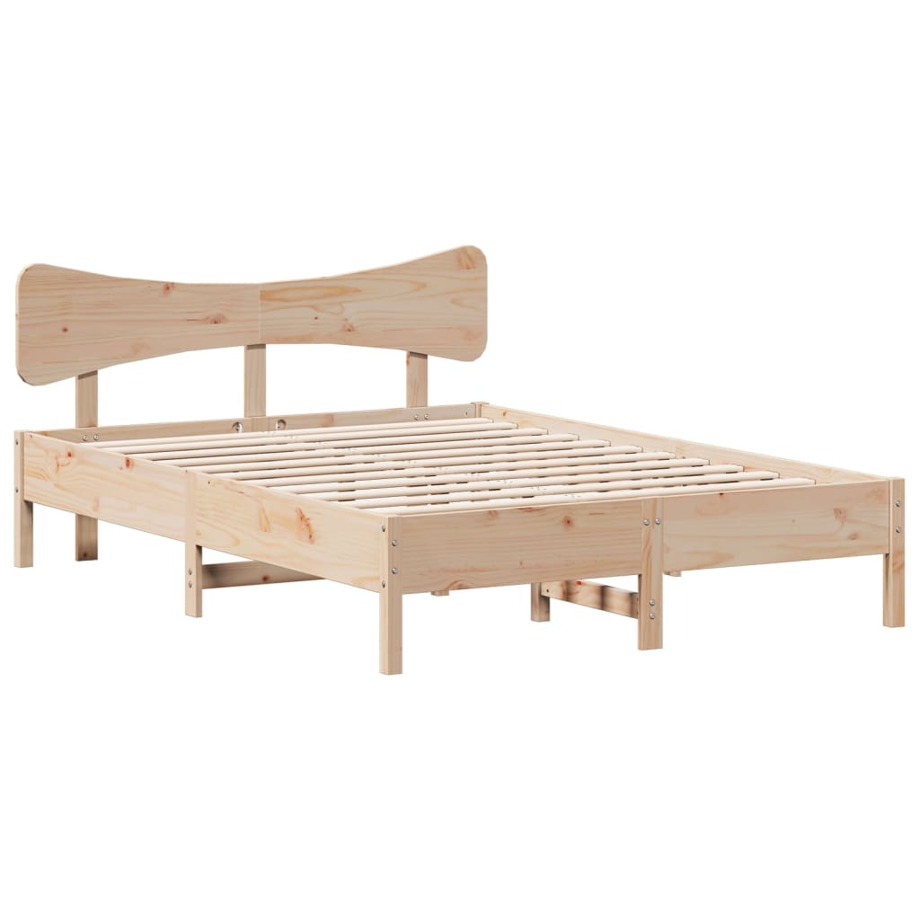 Doppelbett 150x200 cm aus Massivholz - Bettrahmen - Massivholzbett - Bettgestell