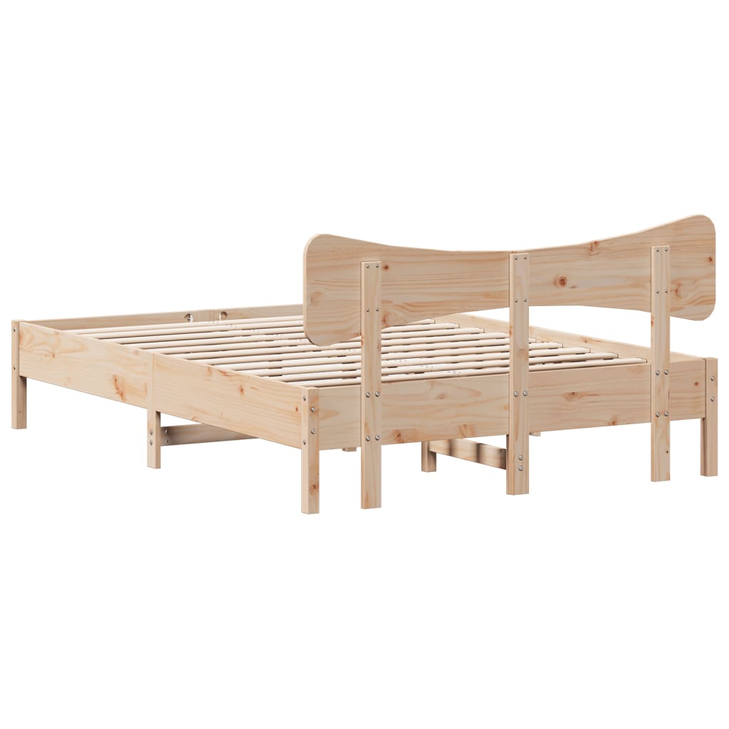Doppelbett 150x200 cm aus Massivholz - Bettrahmen - Massivholzbett - Bettgestell