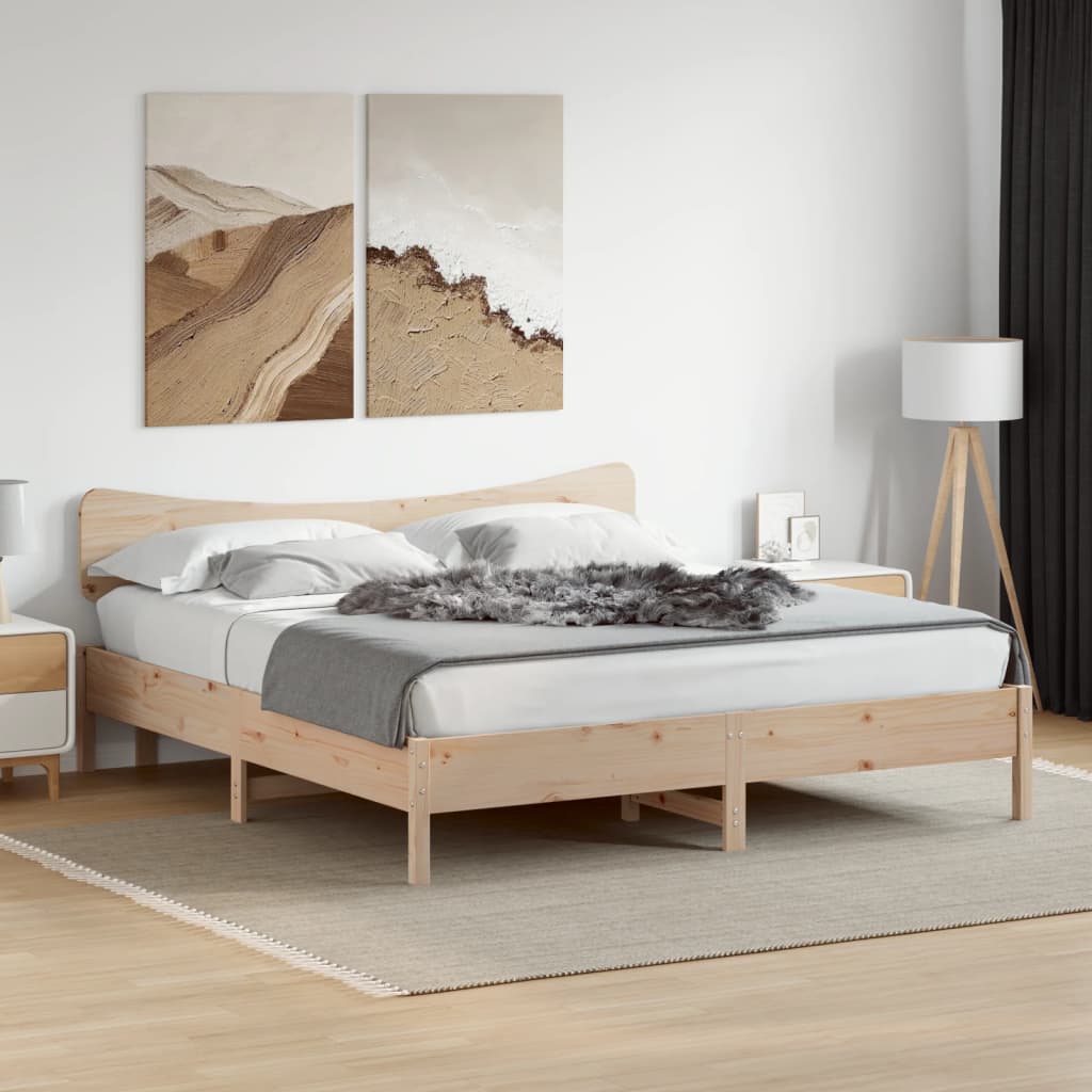 Massivholzbett - Doppelbett - Bettgestell - Holzbett - Plattformbett - 160 x 200