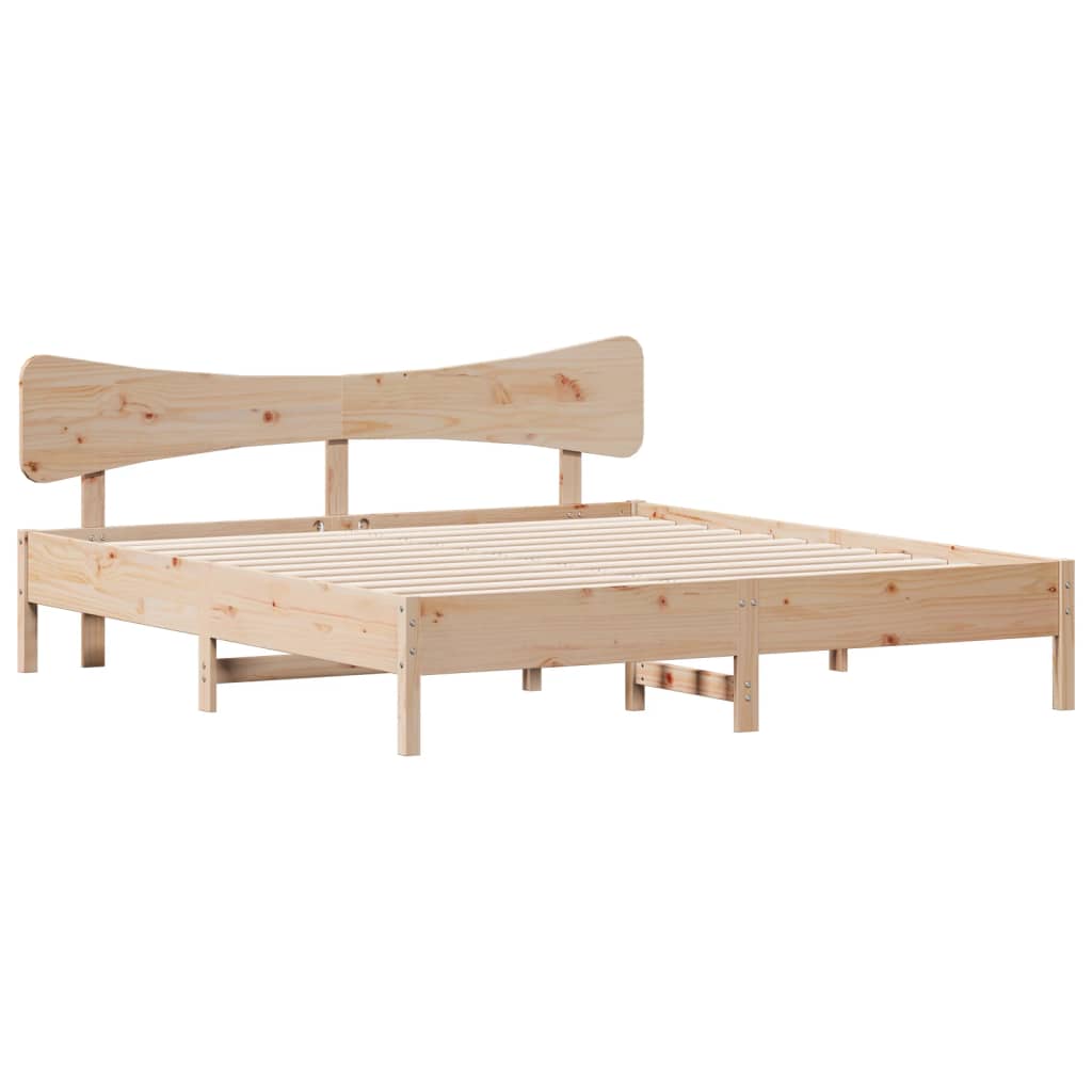 Massivholzbett - Doppelbett - Bettgestell - Holzbett - Plattformbett - 160 x 200