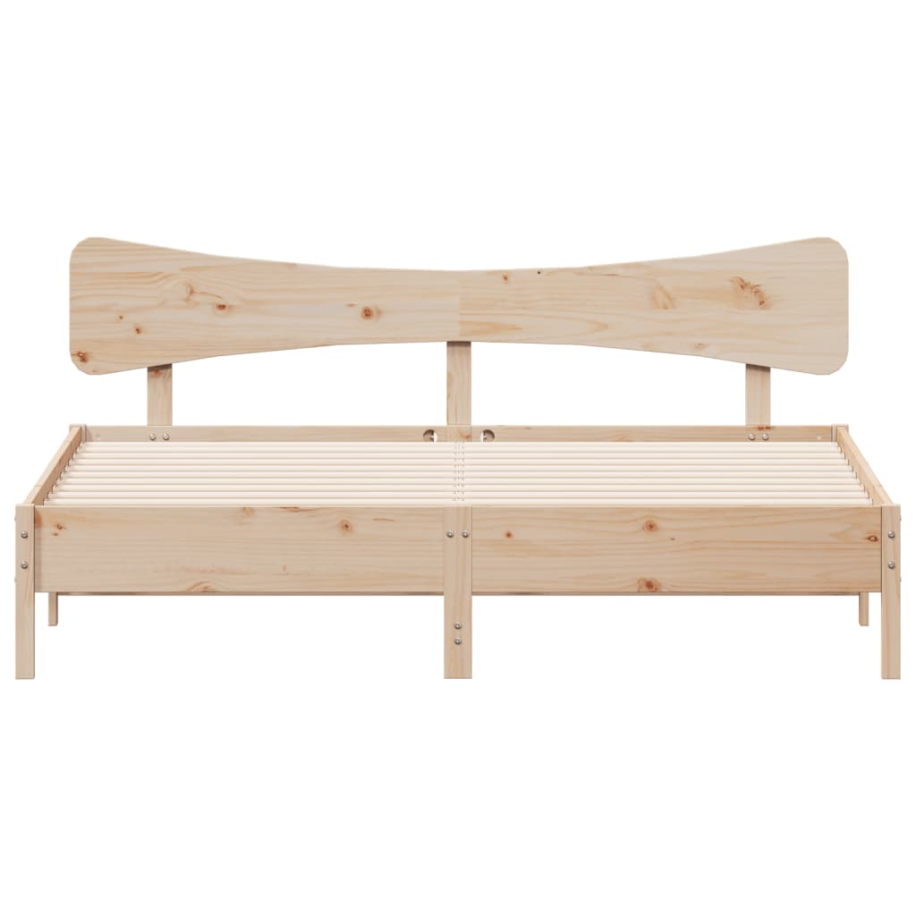 Massivholzbett - Doppelbett - Bettgestell - Holzbett - Plattformbett - 160 x 200