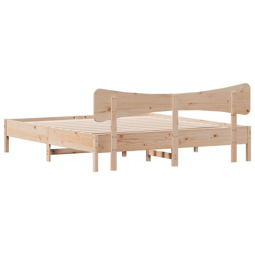Massivholzbett - Doppelbett - Bettgestell - Holzbett - Plattformbett - 160 x 200