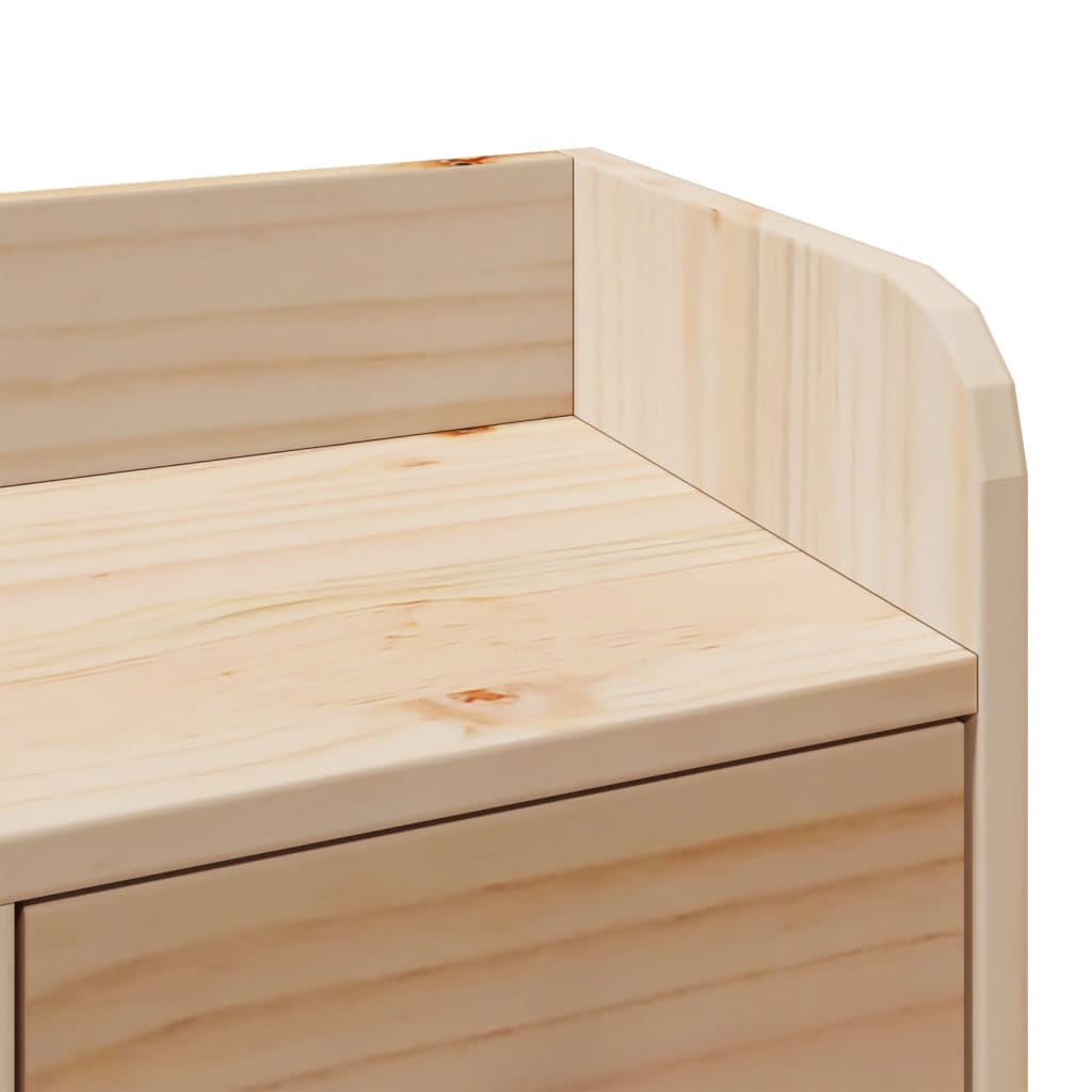 Massivholzbett mit Regal - Bettrahmen - Jugendbett - Doppelbett - 140x190 cm