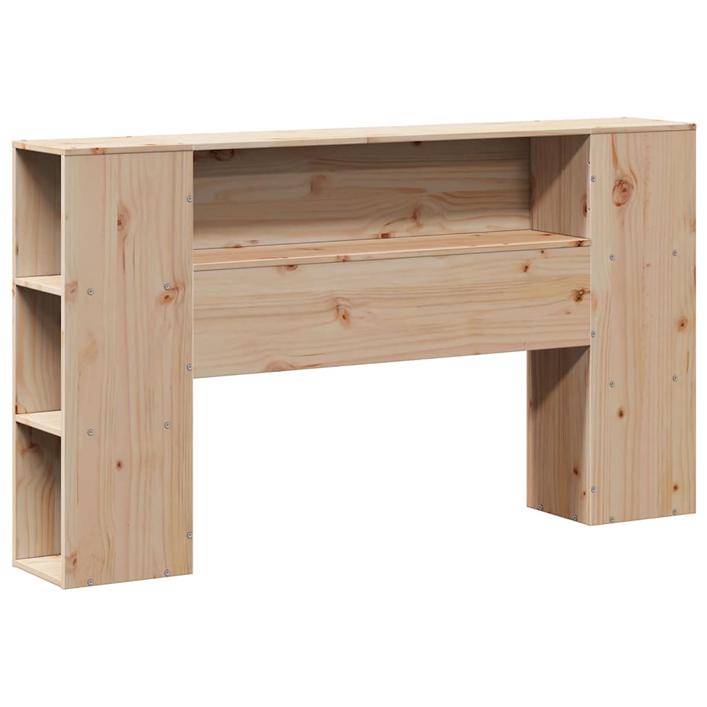 Massivholzbett - Bettrahmen - Holzbett mit Regalkopfteil - Jugendbett - 140x200
