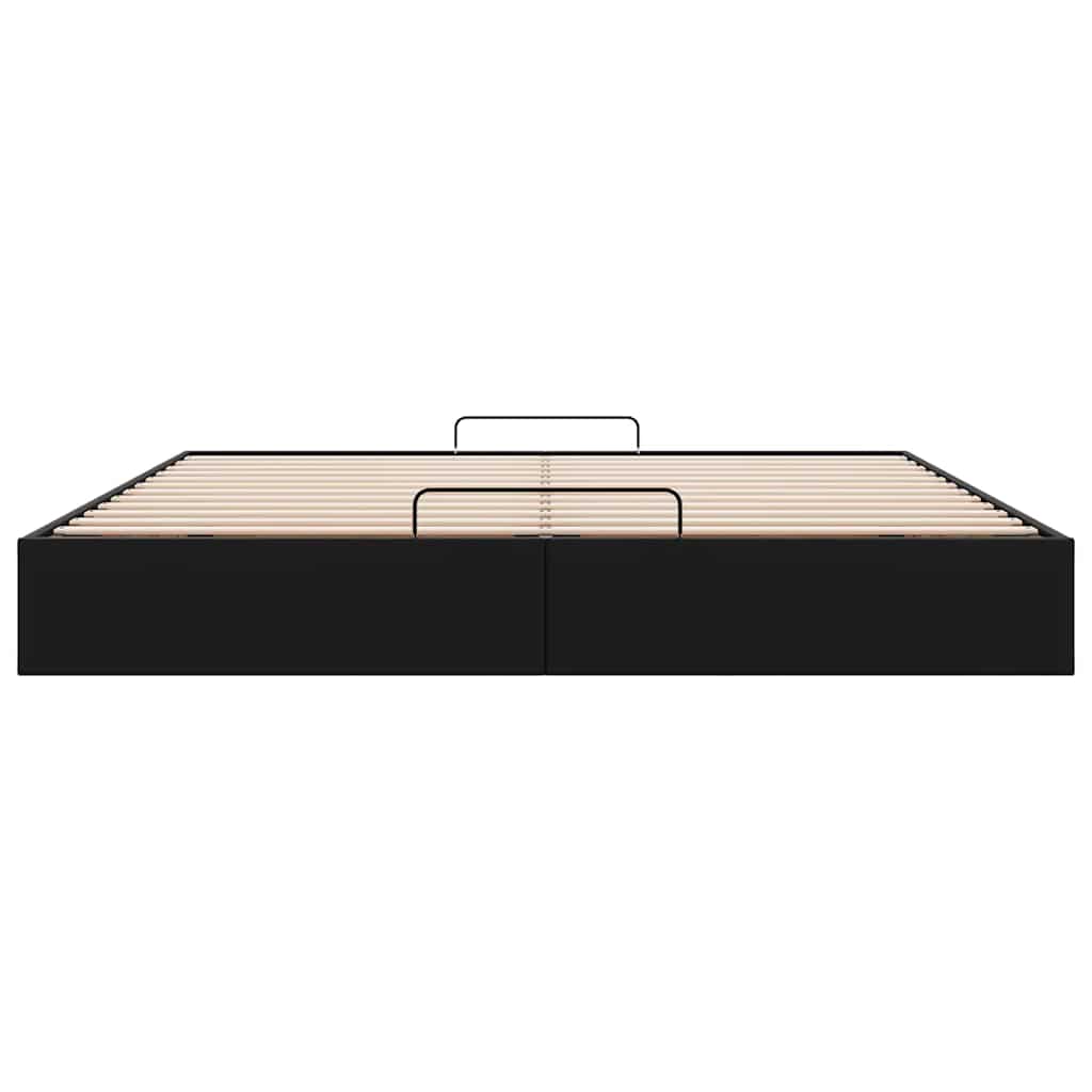 Ottomanbett 180x200 cm aus Kunstleder - Bettgestell - Doppelbett - Designbett