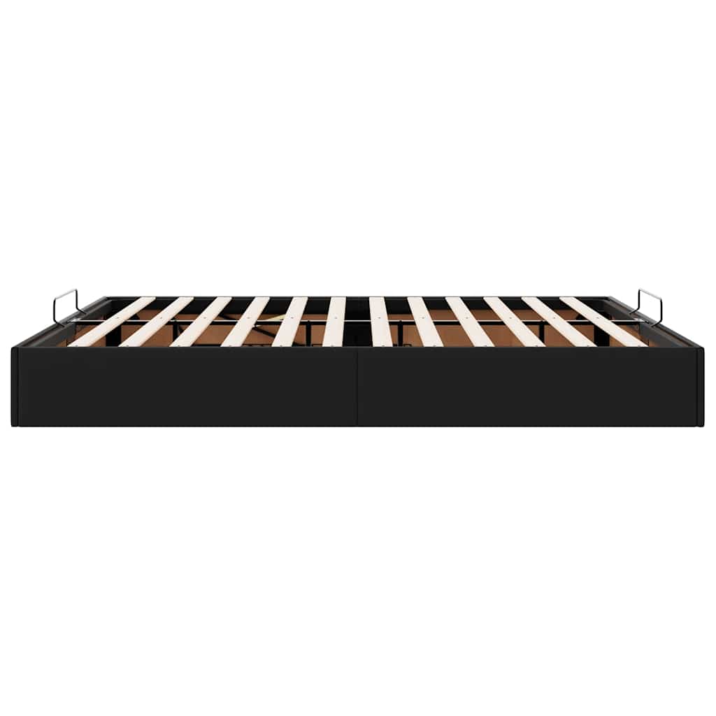 Ottomanbett 180x200 cm aus Kunstleder - Bettgestell - Doppelbett - Designbett