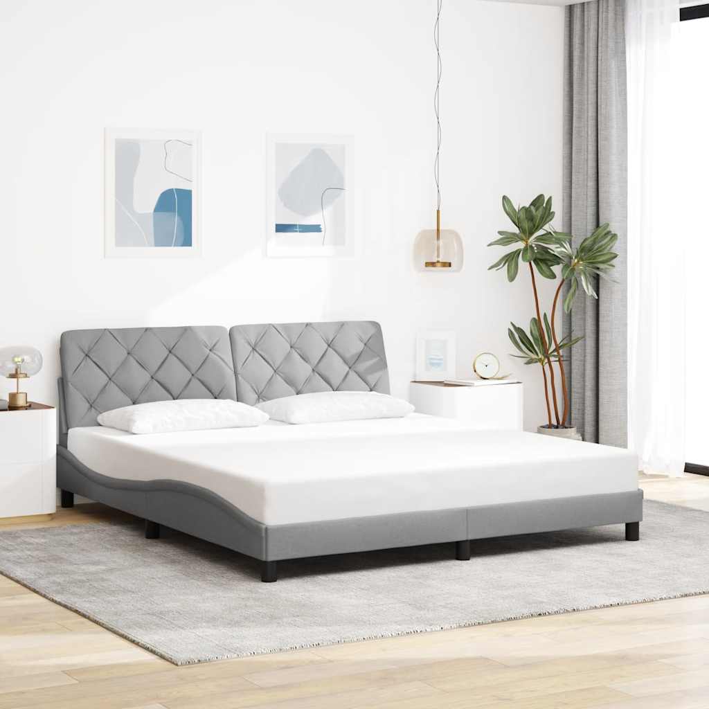 TOP Bettgestell mit LED-Beleuchtung - Doppelbett - Bettrahmen - 180x200 cm
