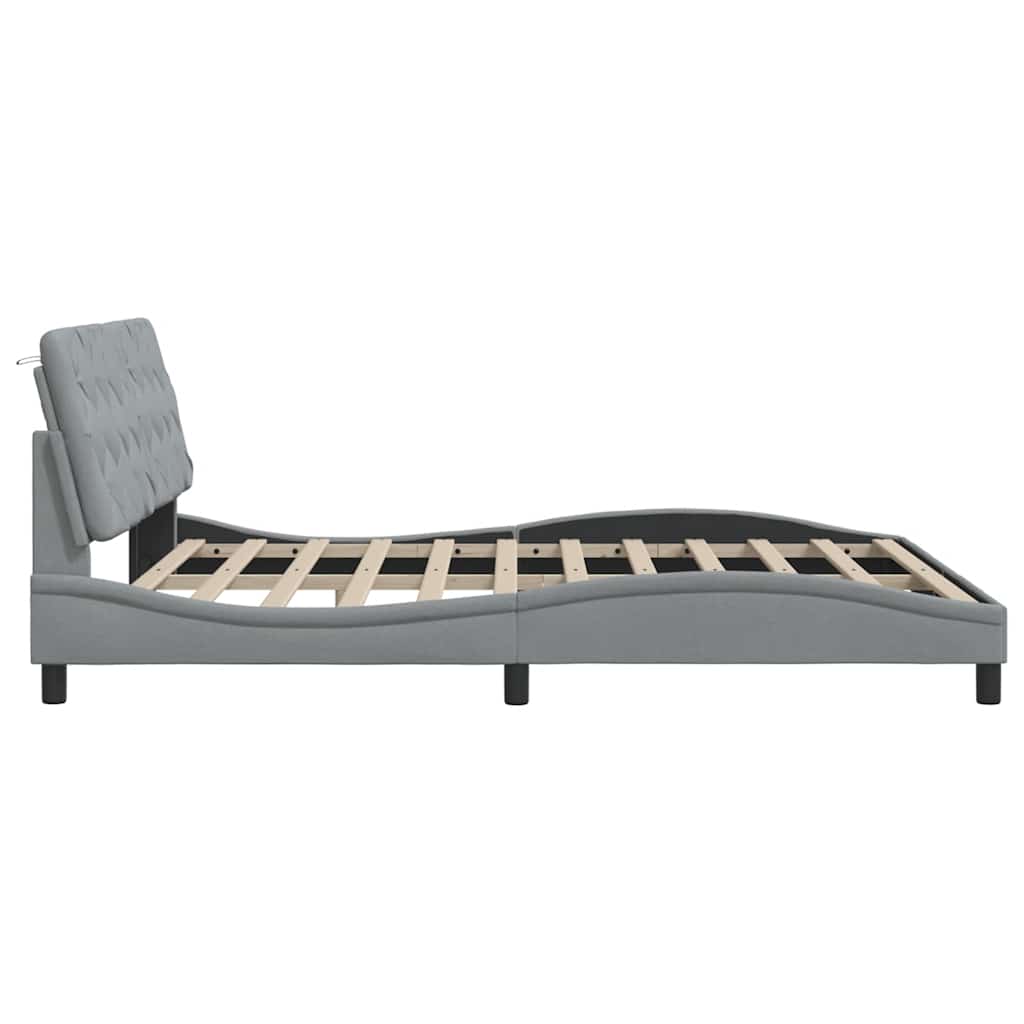 TOP Bettgestell mit LED-Beleuchtung - Doppelbett - Bettrahmen - 180x200 cm