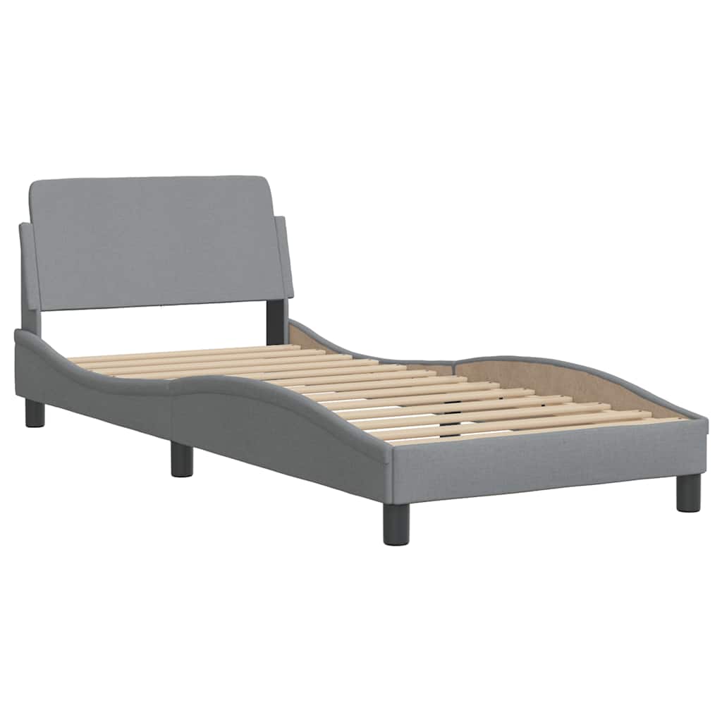 Moderne Bettgestell mit LED-Beleuchtung - 80x200 cm - Jugendbett - Einzelbett