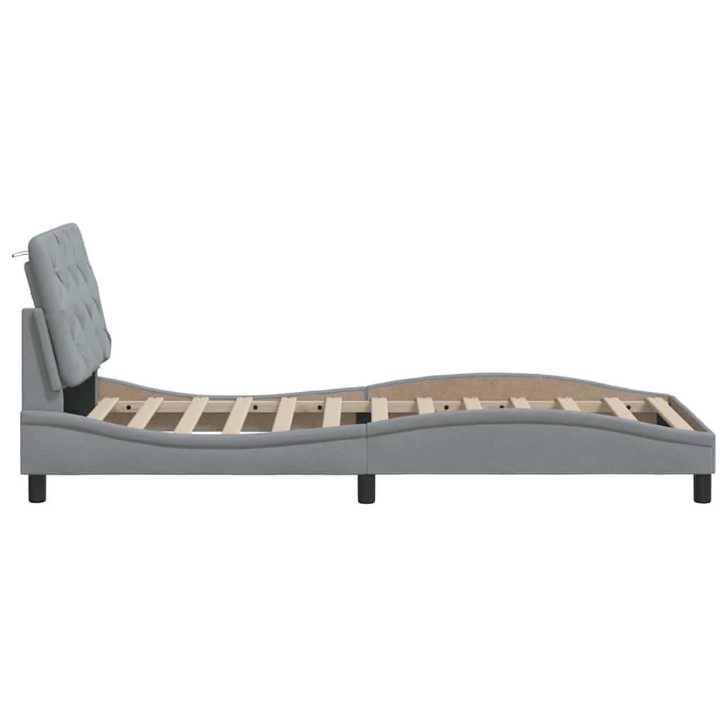 Moderne Bettgestell mit LED-Beleuchtung - 80x200 cm - Jugendbett - Einzelbett