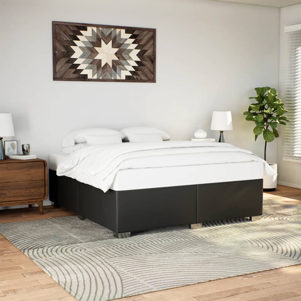 Doppelbett 200x200 cm - Bettrahmen - Polsterbett - Kunstleder - Bettgestell