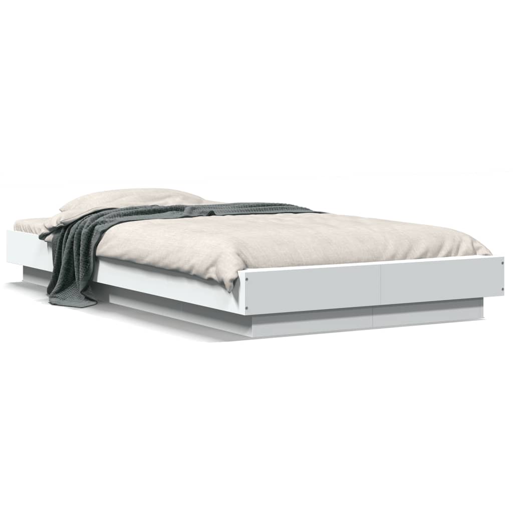 Tolles Einzelbett 75x190 cm mit LED-Beleuchtung - Bettrahmen in versch. Farben