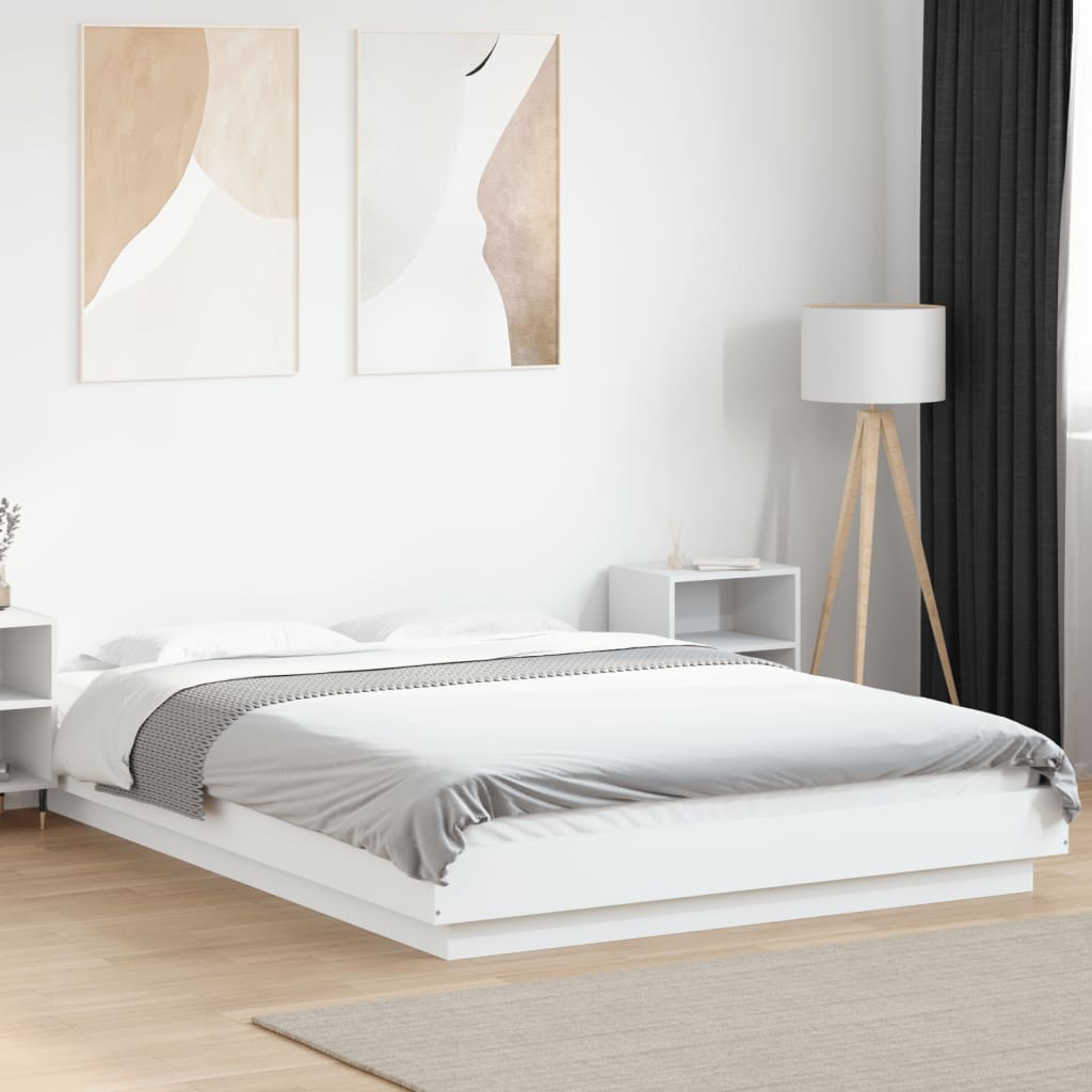 Designbett 140x200cm mit LED-Beleuchtung - Bettrahmen - Jugendbett - Bettgestell