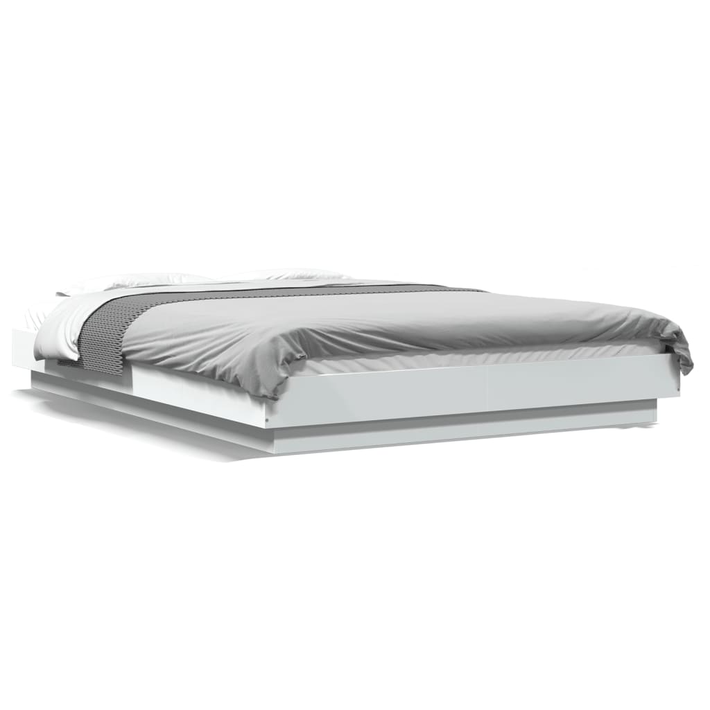 Designbett 140x200cm mit LED-Beleuchtung - Bettrahmen - Jugendbett - Bettgestell