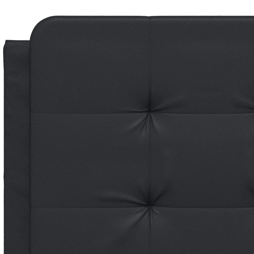 Design-Bettgestell mit LED - Doppelbett - Bettrahmen - Polsterbett - 140x200 cm