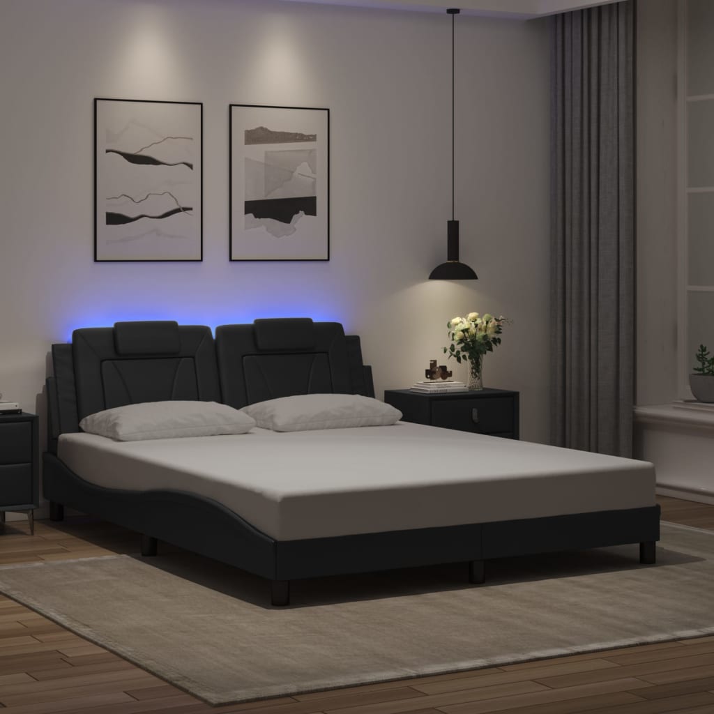 Bettgestell "Viana" - LED-Beleuchtung - Bettrahmen - Doppelbett - 160x200 cm
