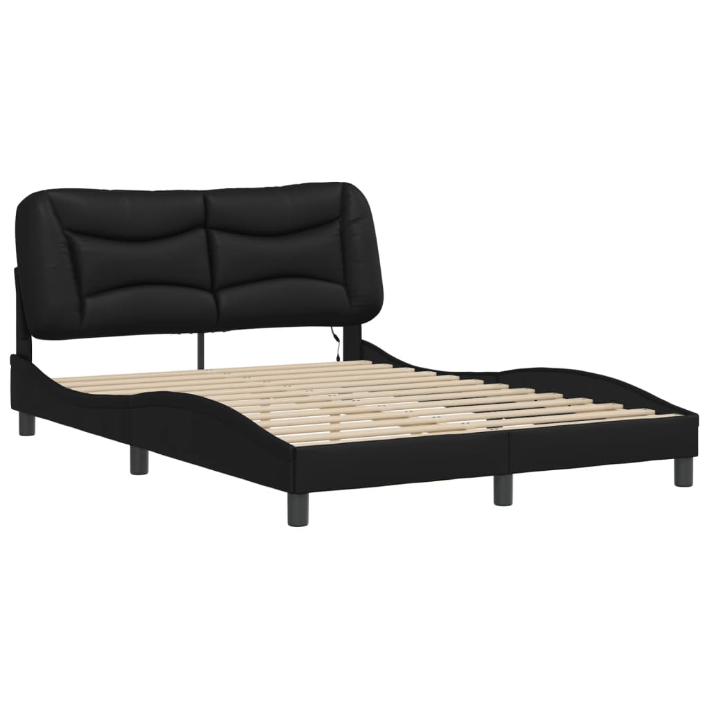 Modernes LED-Bett - Bettrahmen - Doppelbett - Polsterbett - Havar - 140x200 cm
