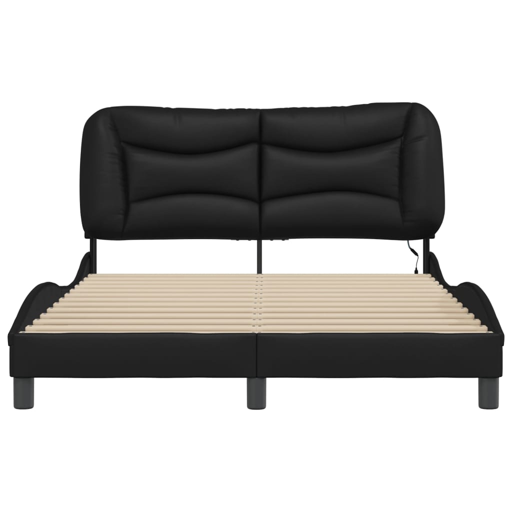 Modernes LED-Bett - Bettrahmen - Doppelbett - Polsterbett - Havar - 140x200 cm