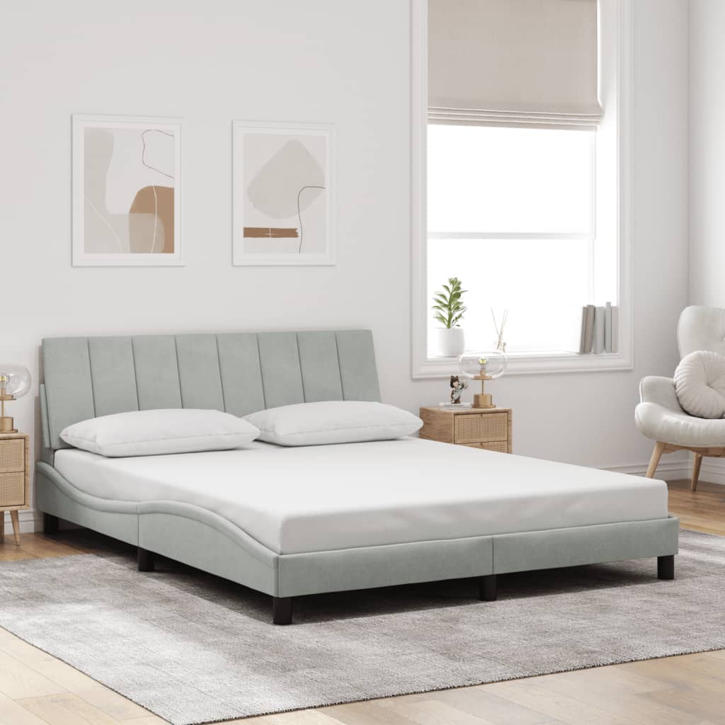 Designer-Bett 160x200 cm mit LED-Beleuchtung - Bettrahmen - modernes Doppelbett