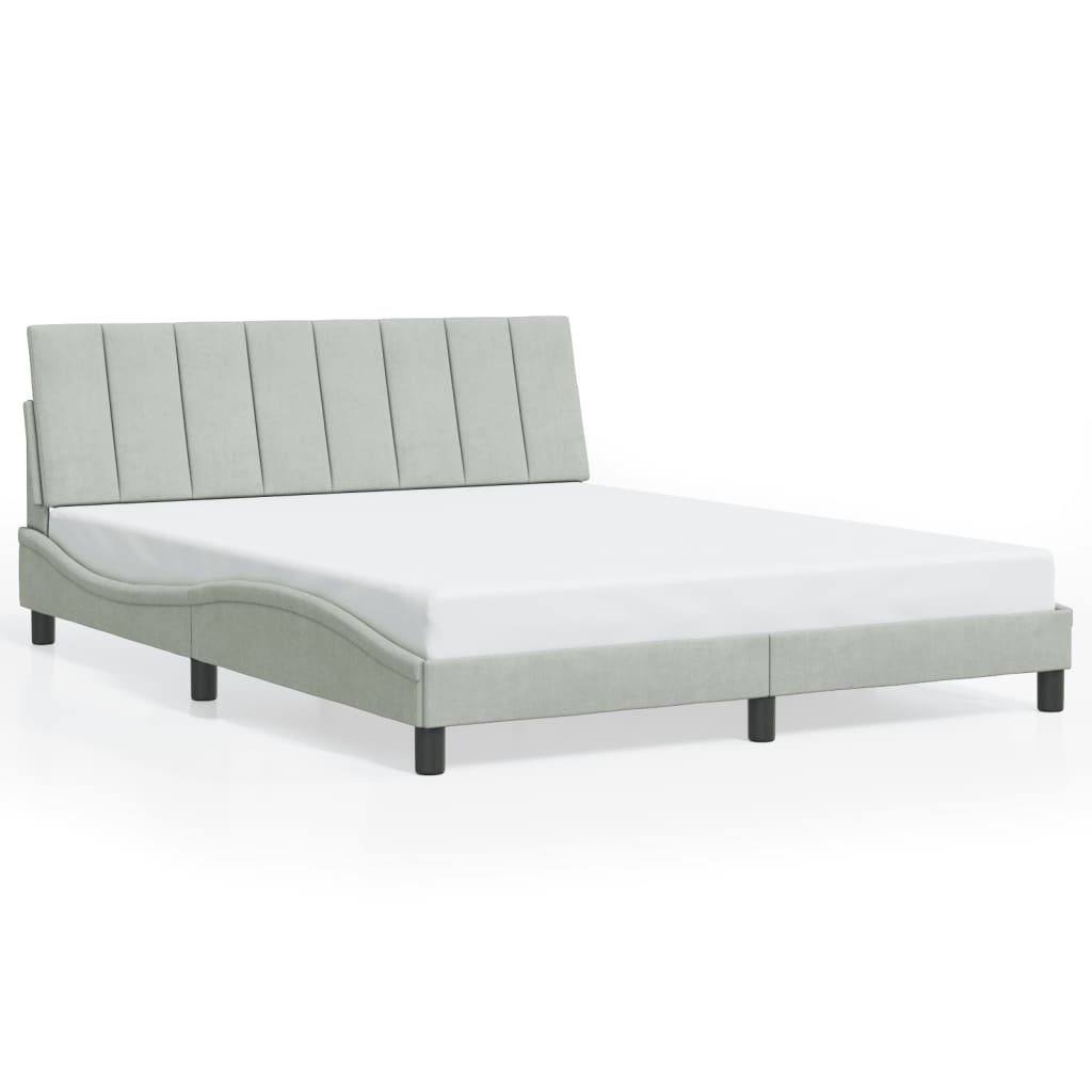 Designer-Bett 160x200 cm mit LED-Beleuchtung - Bettrahmen - modernes Doppelbett