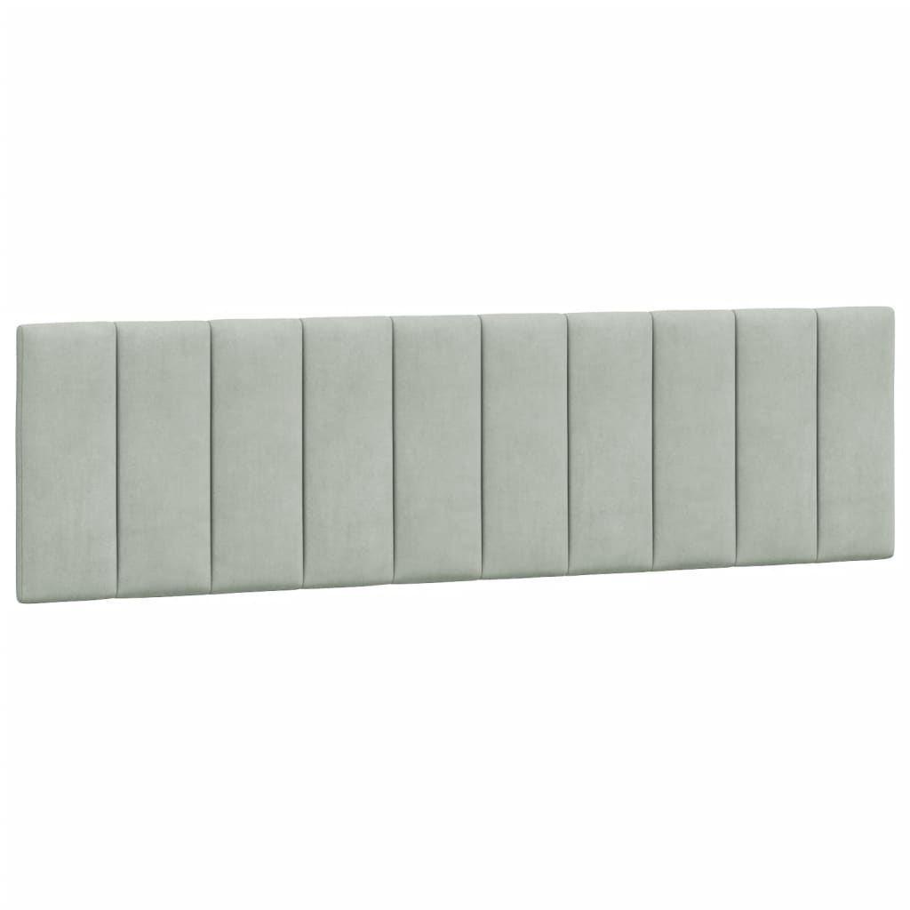 Stilvolles Bettgestell - LED-Beleuchtung - 180 x 200 cm - Doppelbett - Samtbezug