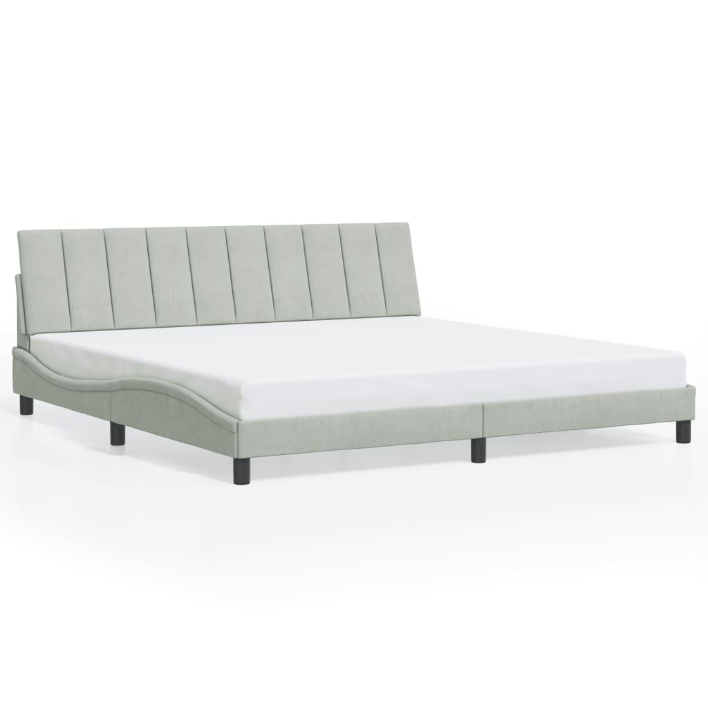 NEU Bettgestell mit LED ohne Matratze - Doppelbett - Bettrahmen - 200x200 cm