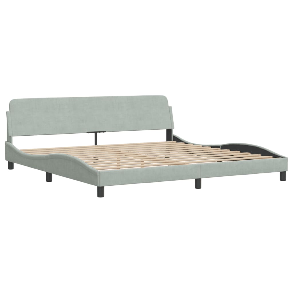 NEU Bettgestell mit LED ohne Matratze - Doppelbett - Bettrahmen - 200x200 cm