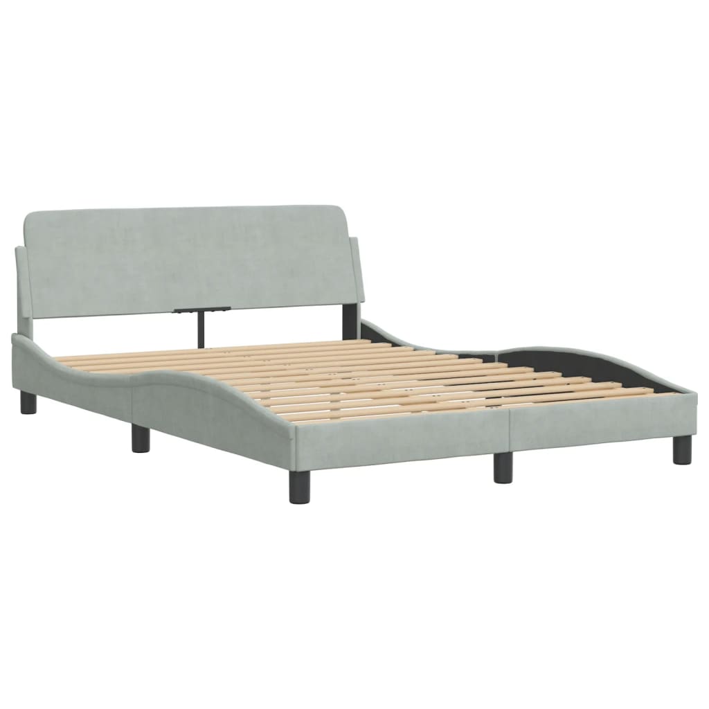 Design Bettgestell mit LED - Polsterbett - Doppelbett - Bettrahmen - 140x190 cm